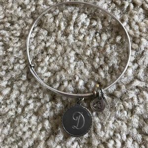 Alex and Ani “D” charm bracelet